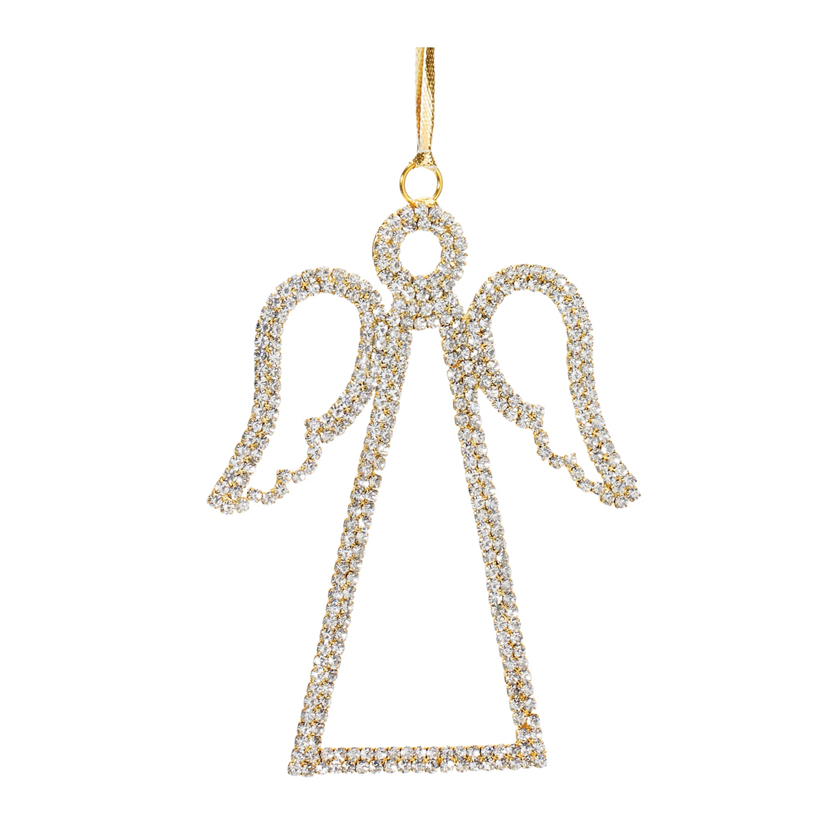Jeweled Angel Outline Ornament (Set of 12) -Ship Only