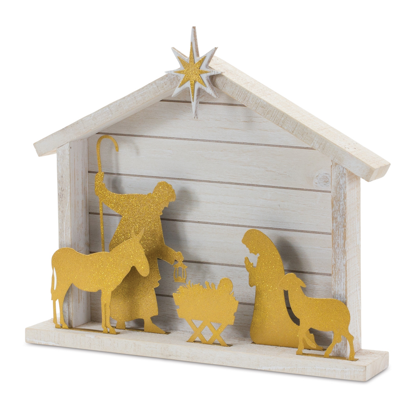 Cut Out Metal Nativity Scene 17.75"L -Ship Only
