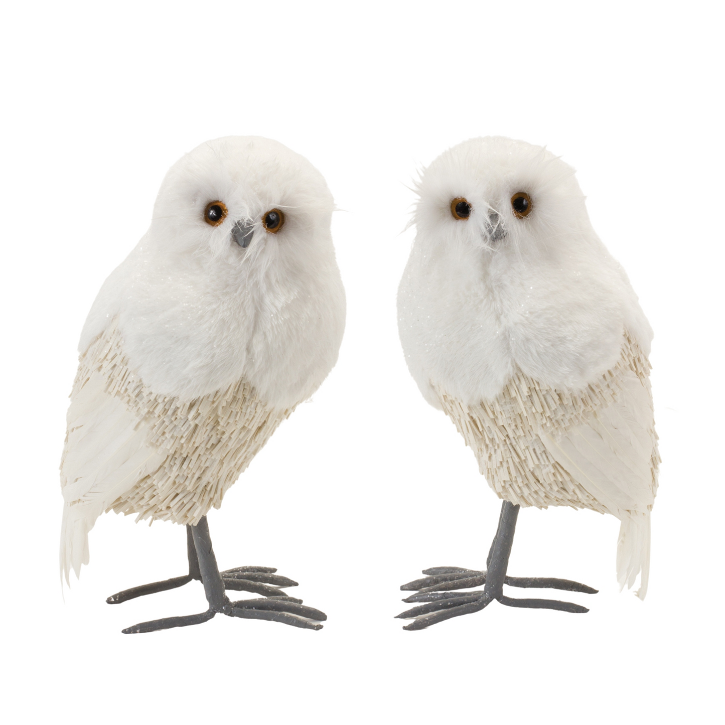 Winter Owl Decor (Set of 2) -Ship Only