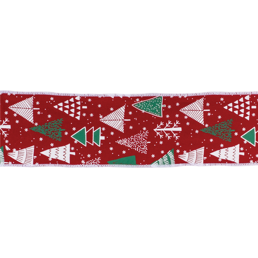 4” x 10 Yds. Ribbon Wired Cotton -Ship Only
