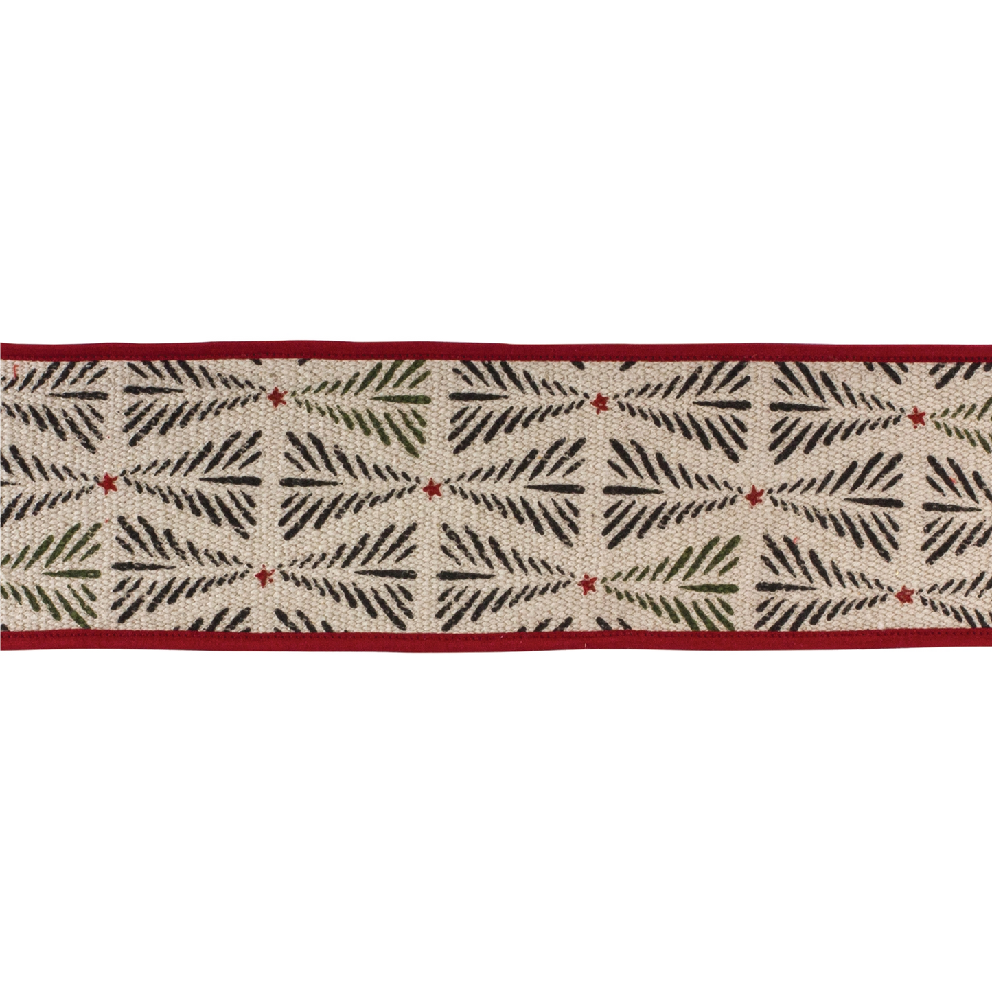 Rustic Holiday Pine Ribbon 4" x 5 yds. -Ship Only