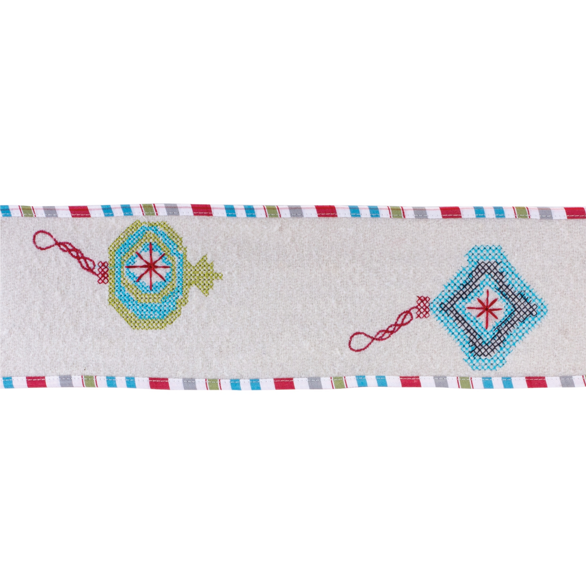 Ornament Holiday Ribbon 4" x 5 yds. -Ship Only