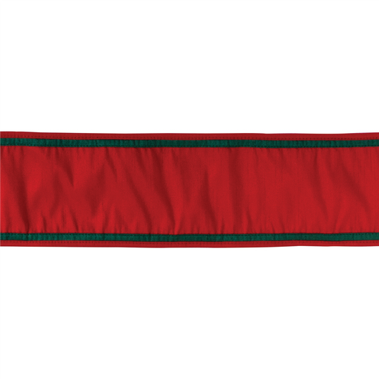 4” x 5 Yds. Ribbon Wired Polyester -Ship Only