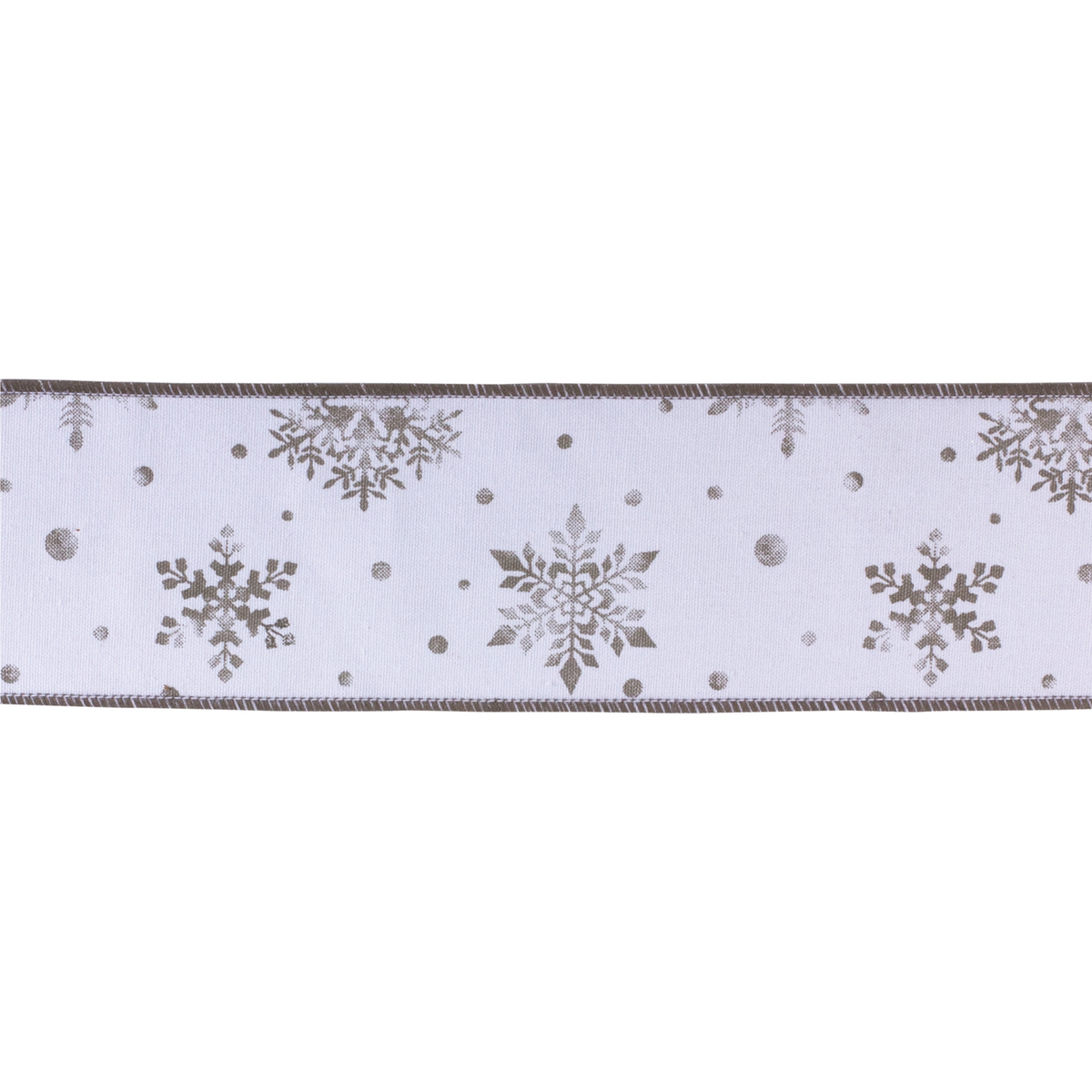 Metallic Snowflake Ribbon (Set of 2) -Ship Only