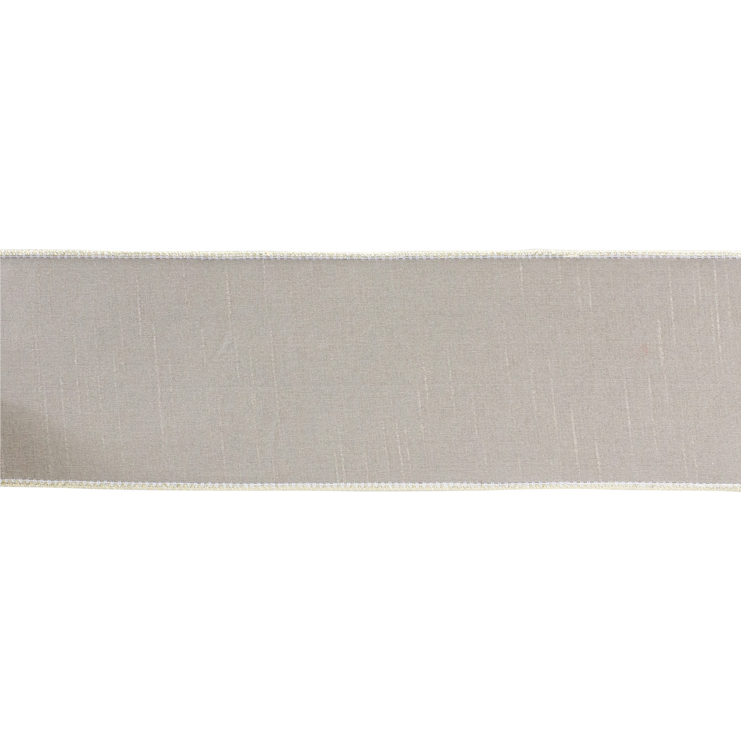 Beige Holiday Ribbon 4" x 10 yds. -Ship Only