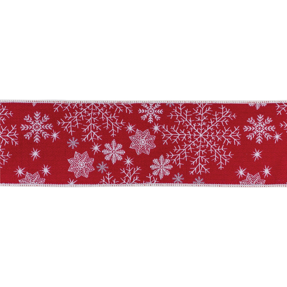 Festive Snowflake Ribbon 4" x 5 yds. -Ship Only