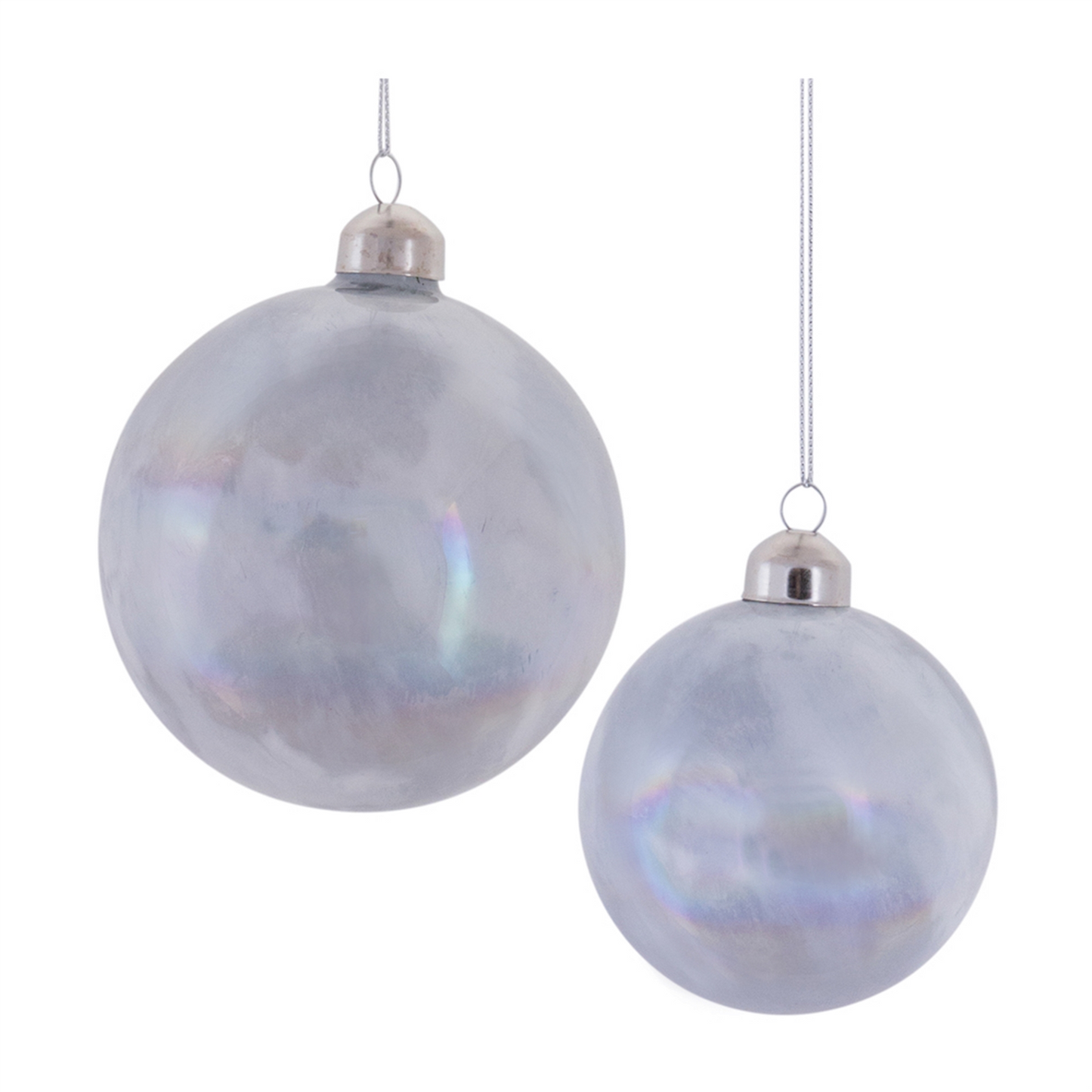 Irredescent Glass Ball Ornament (Set of 6) -Ship Only
