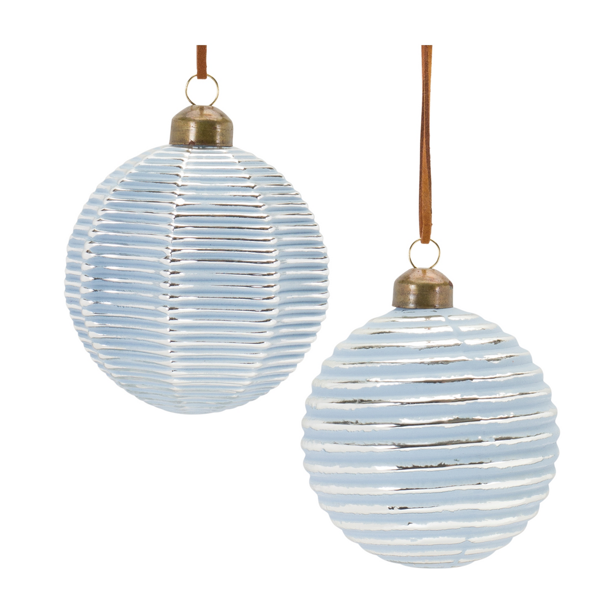Ornament (Set of 12) 3”D Glass -Ship Only