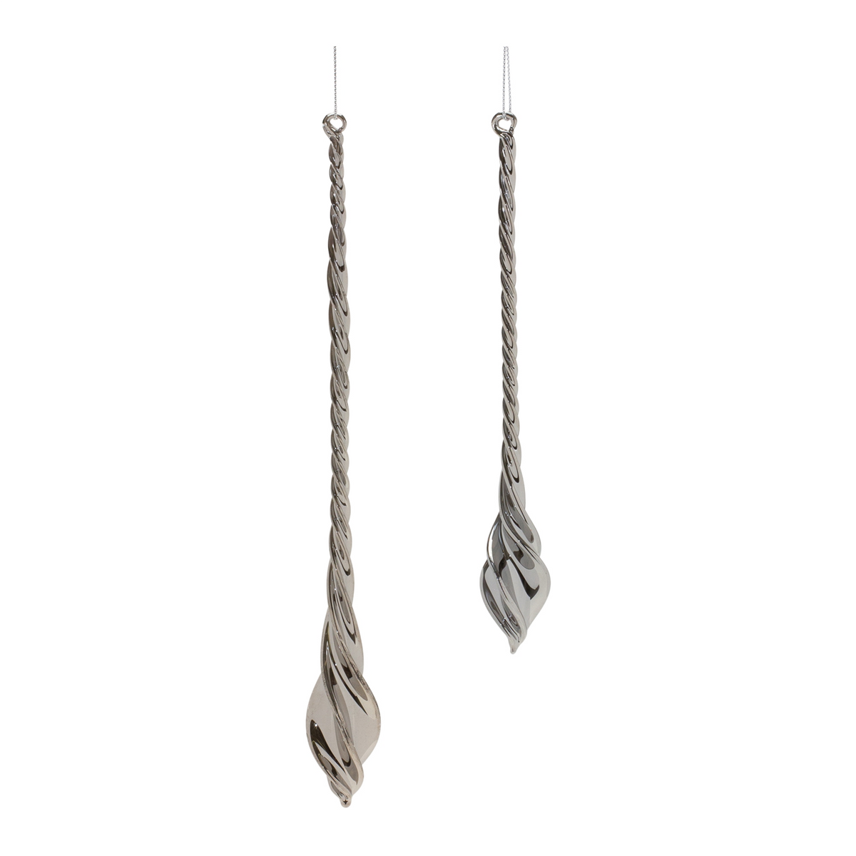 Swirl Glass Drop Ornament (Set of 12) -Ship Only
