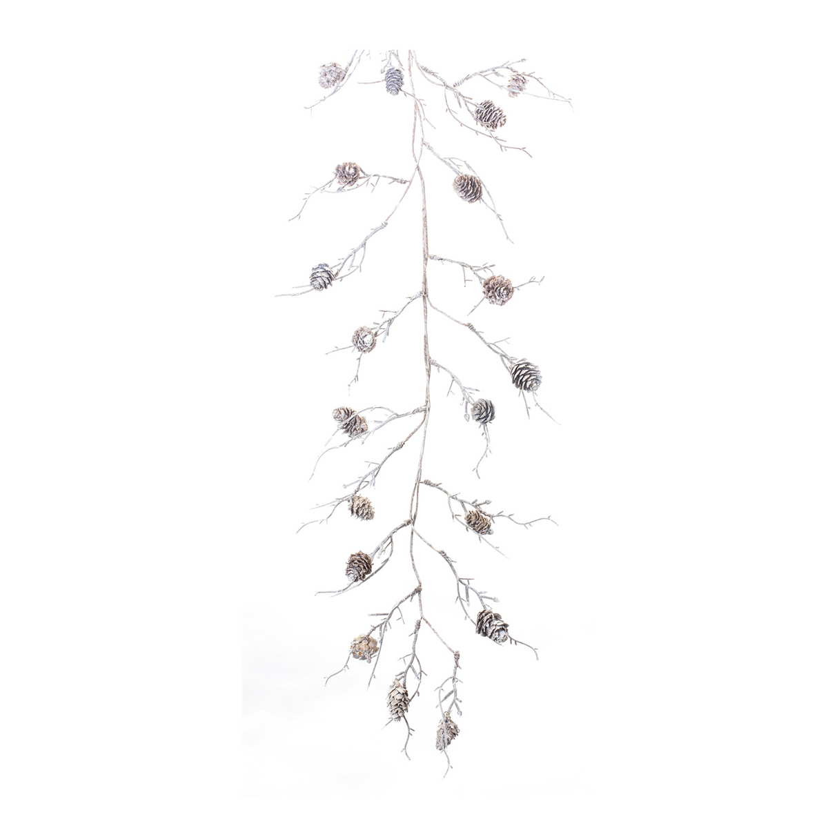 Pine Cone Garland (Set of 2) 5.5'L Plastic/Cone -Ship Only