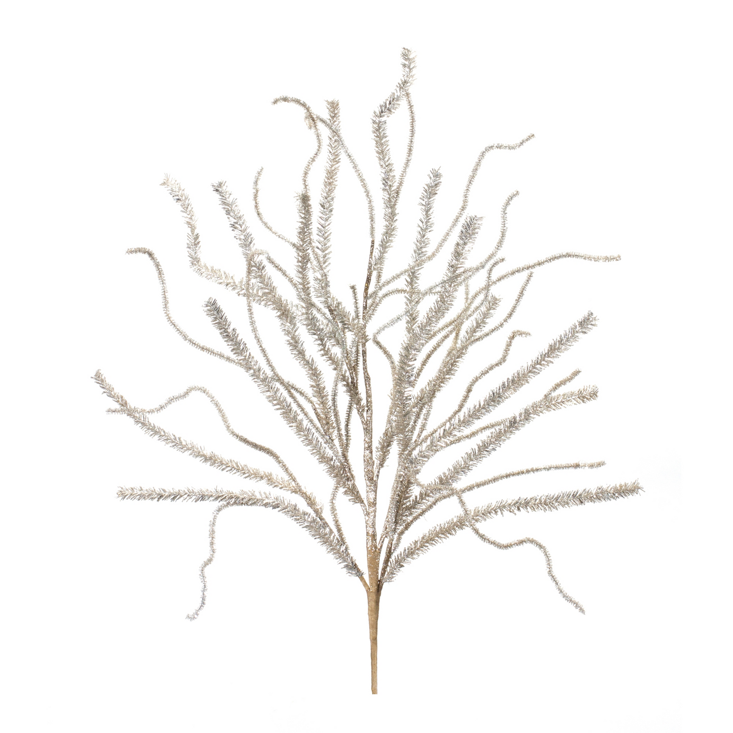 Glittered Pine Tinsel Branch (Set of 2) -Ship Only