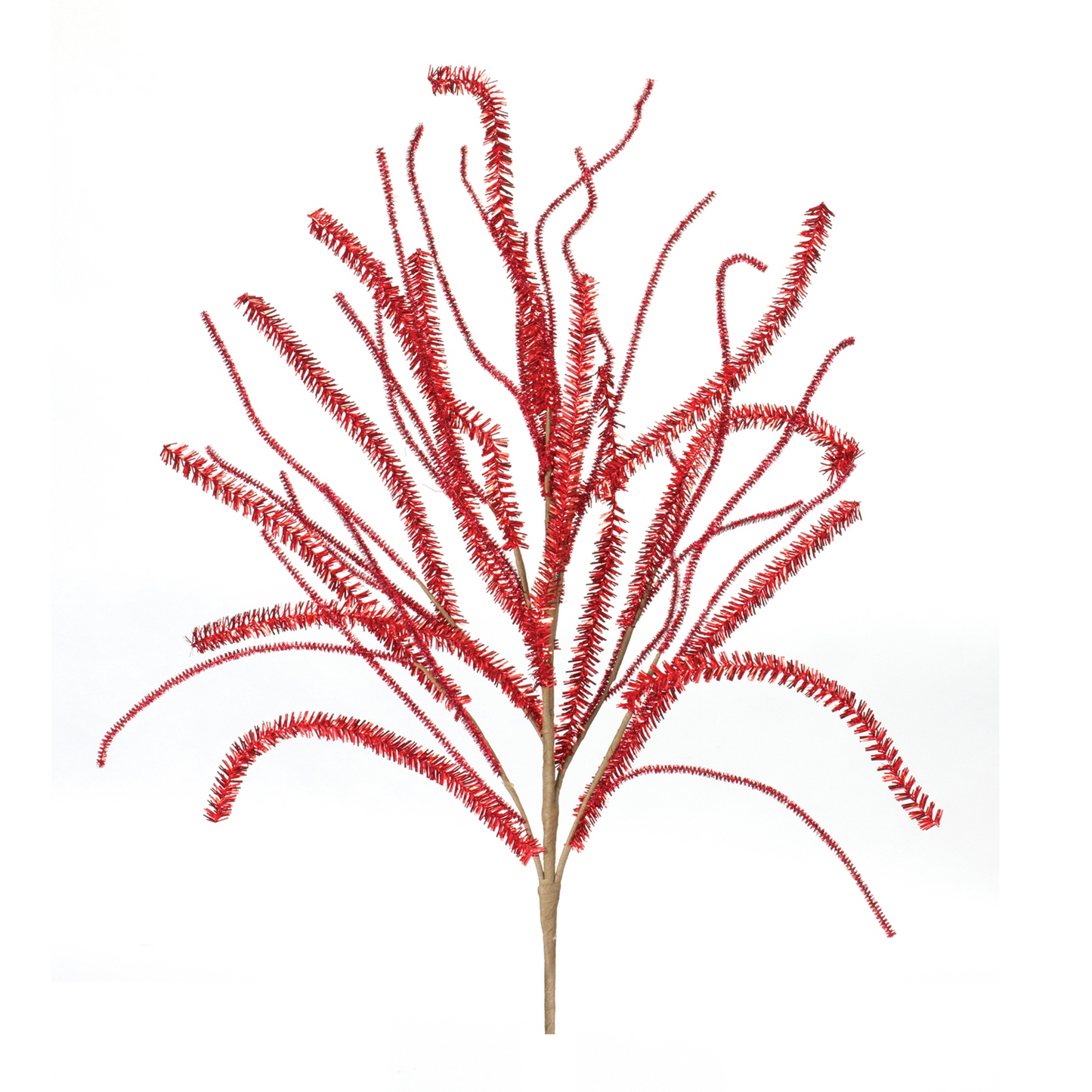 Glittered Pine Tinsel Branch (Set of 2) -Ship Only