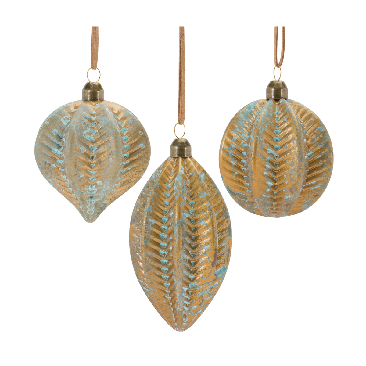 Ornament (Set of 12) 4"H, 4"H, 5.5"H Glass -Ship Only