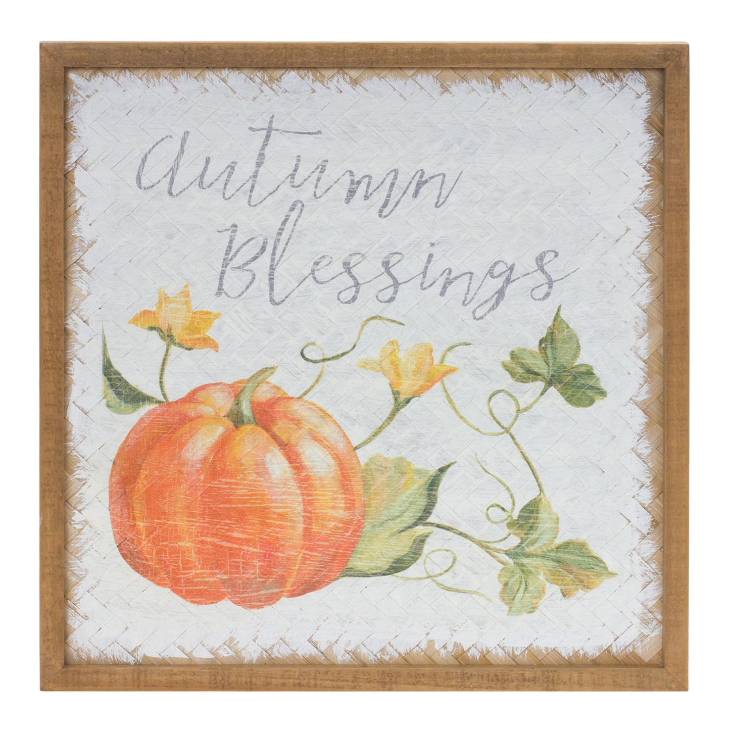 Autumn Blessing Pumpkin Sign (Set of 2) -Ship Only