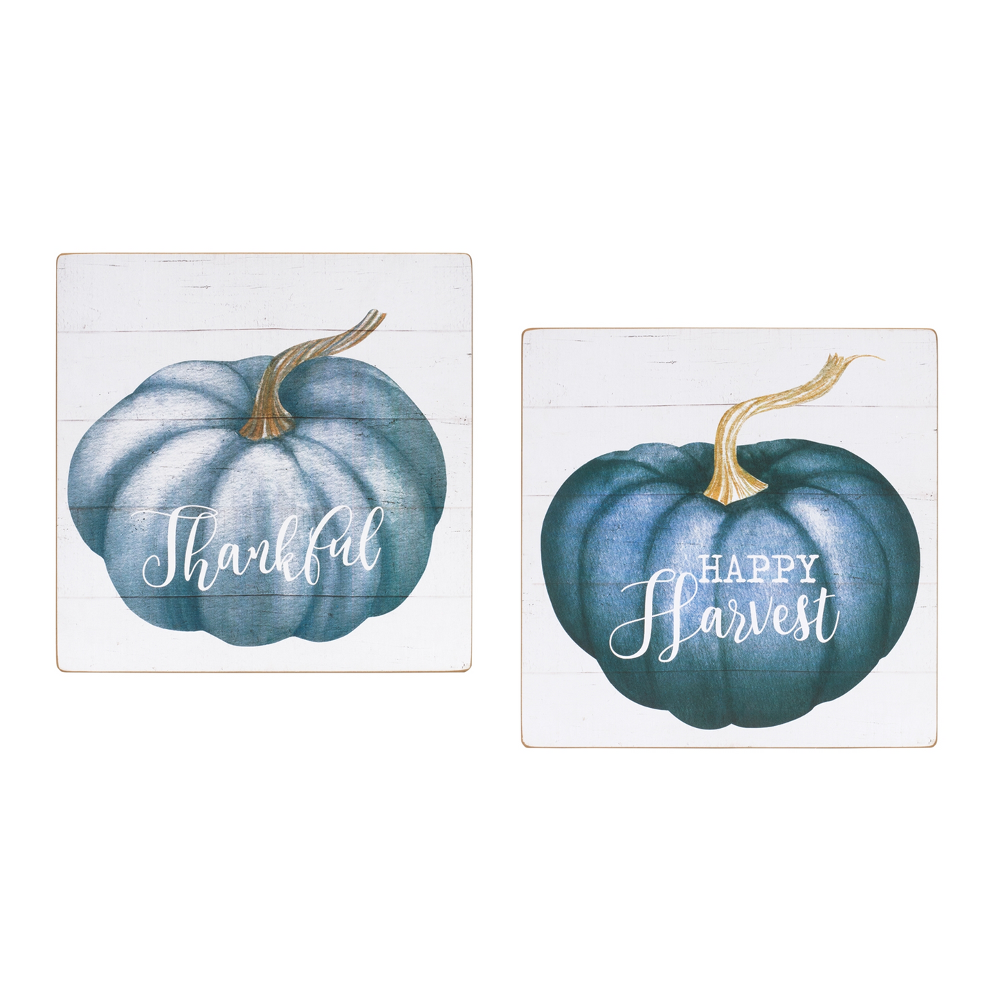 Pumpkin Sentiment Sign (Set of 4) -Ship Only