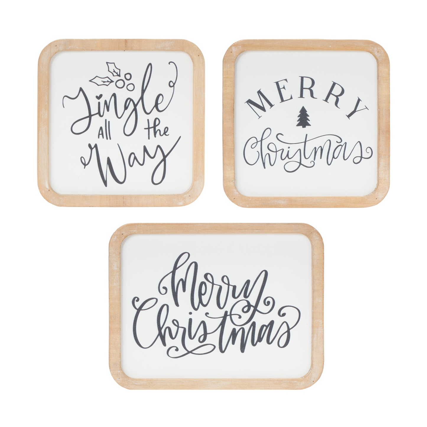 Holiday Sentiment Plaque (Set of 12) -Ship Only