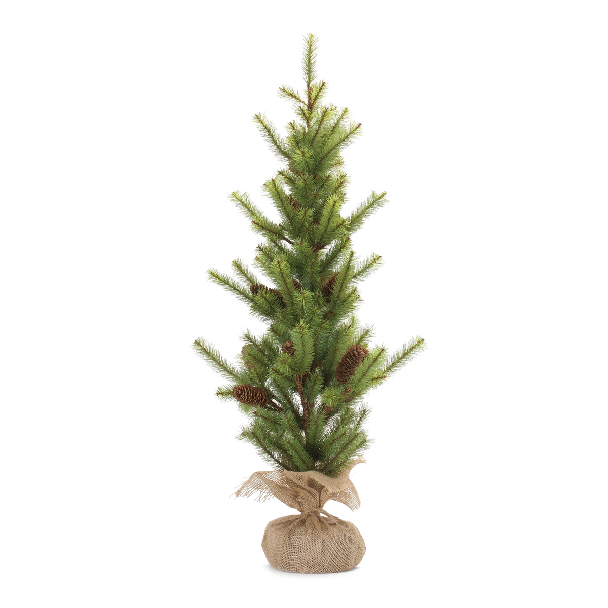 Pine Tree w/Burlap Base 3'H PVC -Ship Only