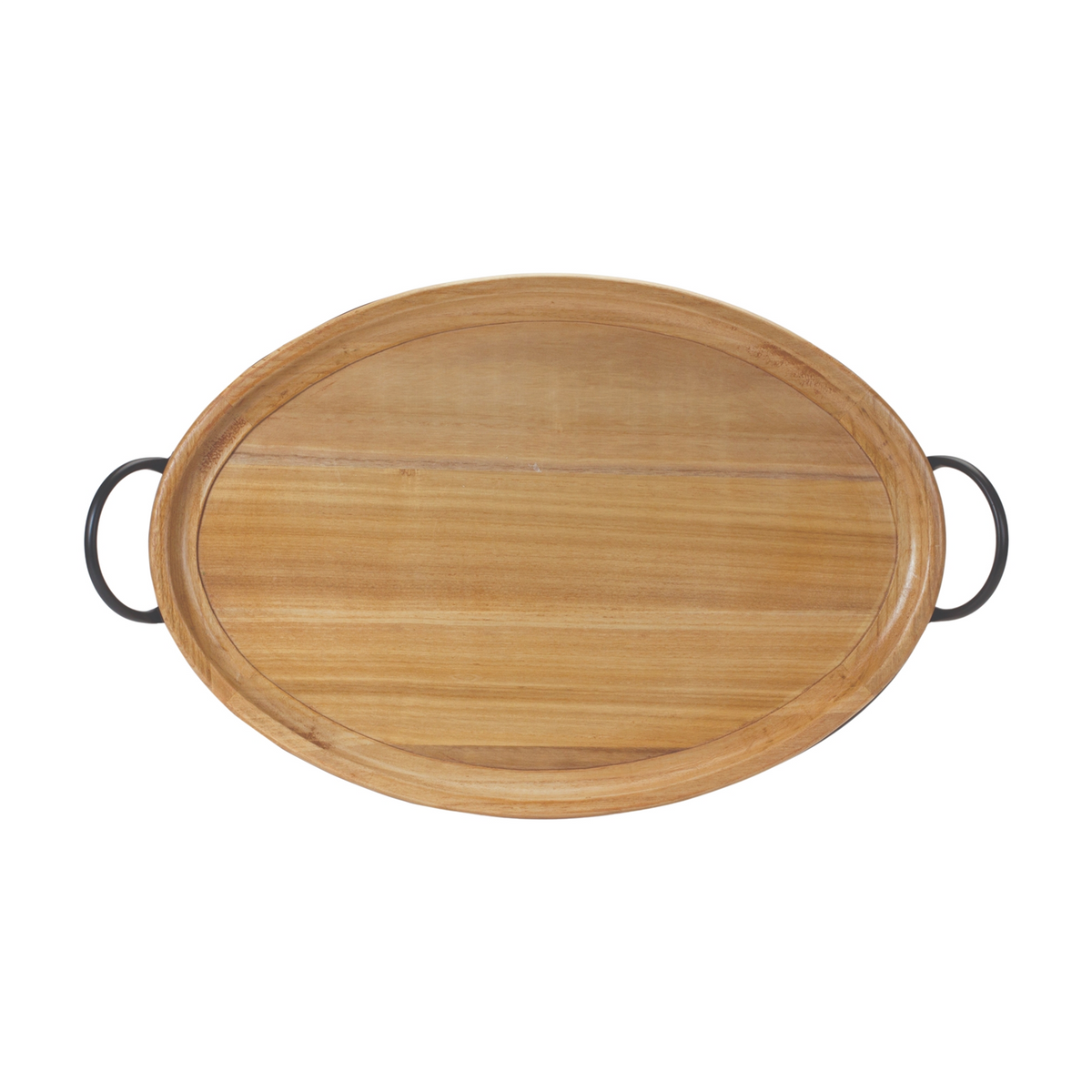 Natural Wood Tray with Handles 27.5"L -Ship Only
