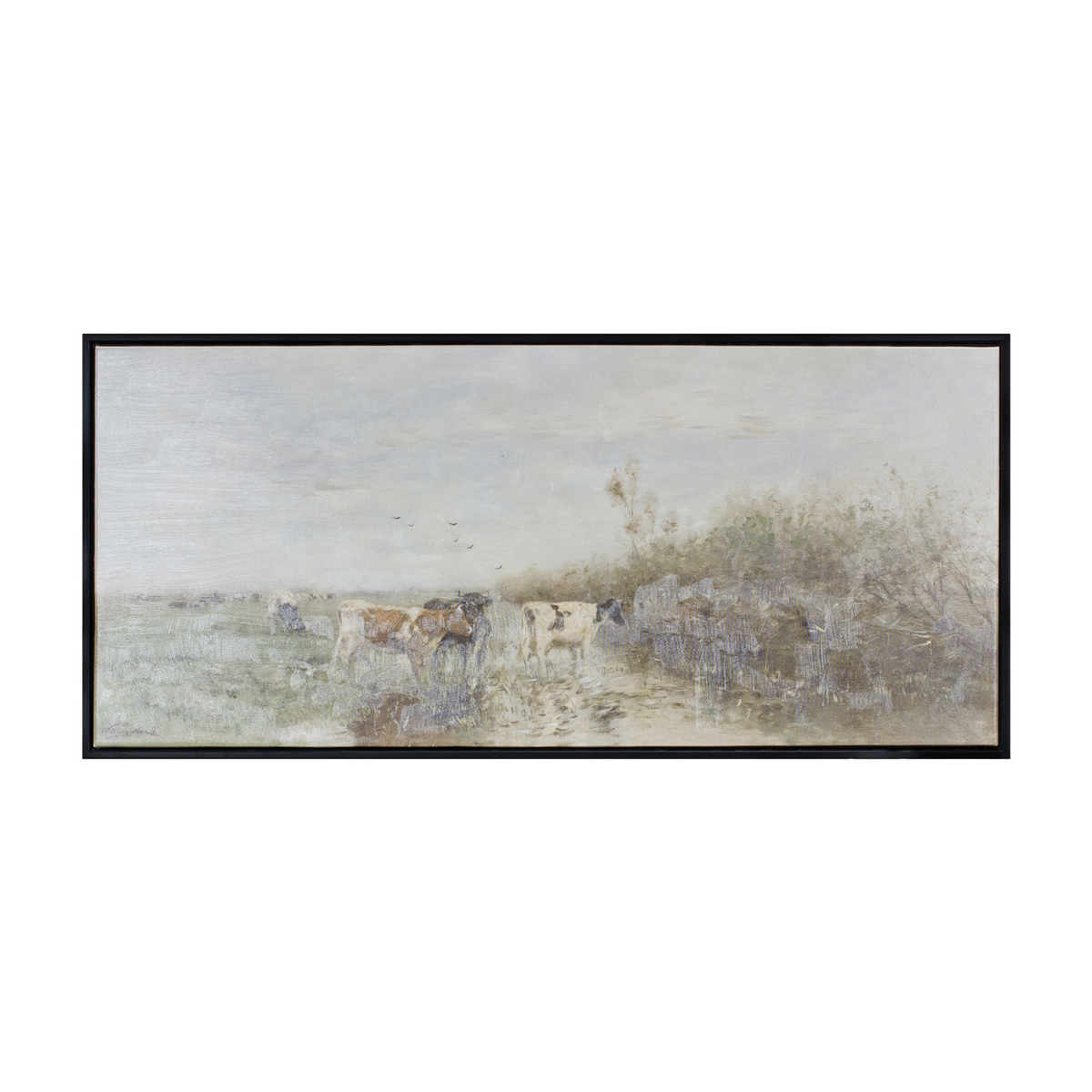 Framed Farm Canvas Wall Art 37.25"L -Ship Only
