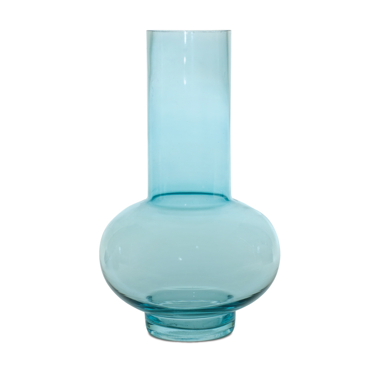 Blue Glass Vase (Set of 2) -Ship Only