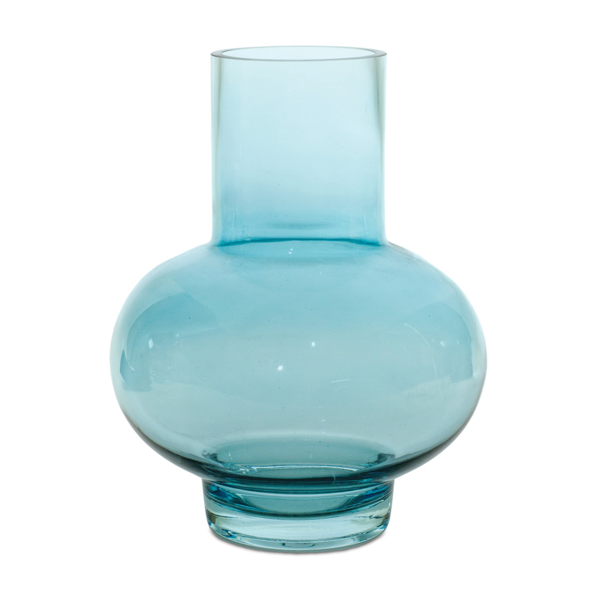 Blue Glass Vase (Set of 4) -Ship Only