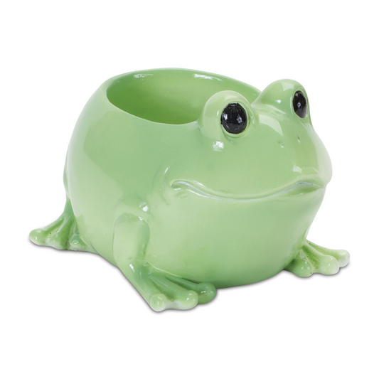 Frog Planter (Set of 2) 5"L x 3.5"H Resin -Ship Only