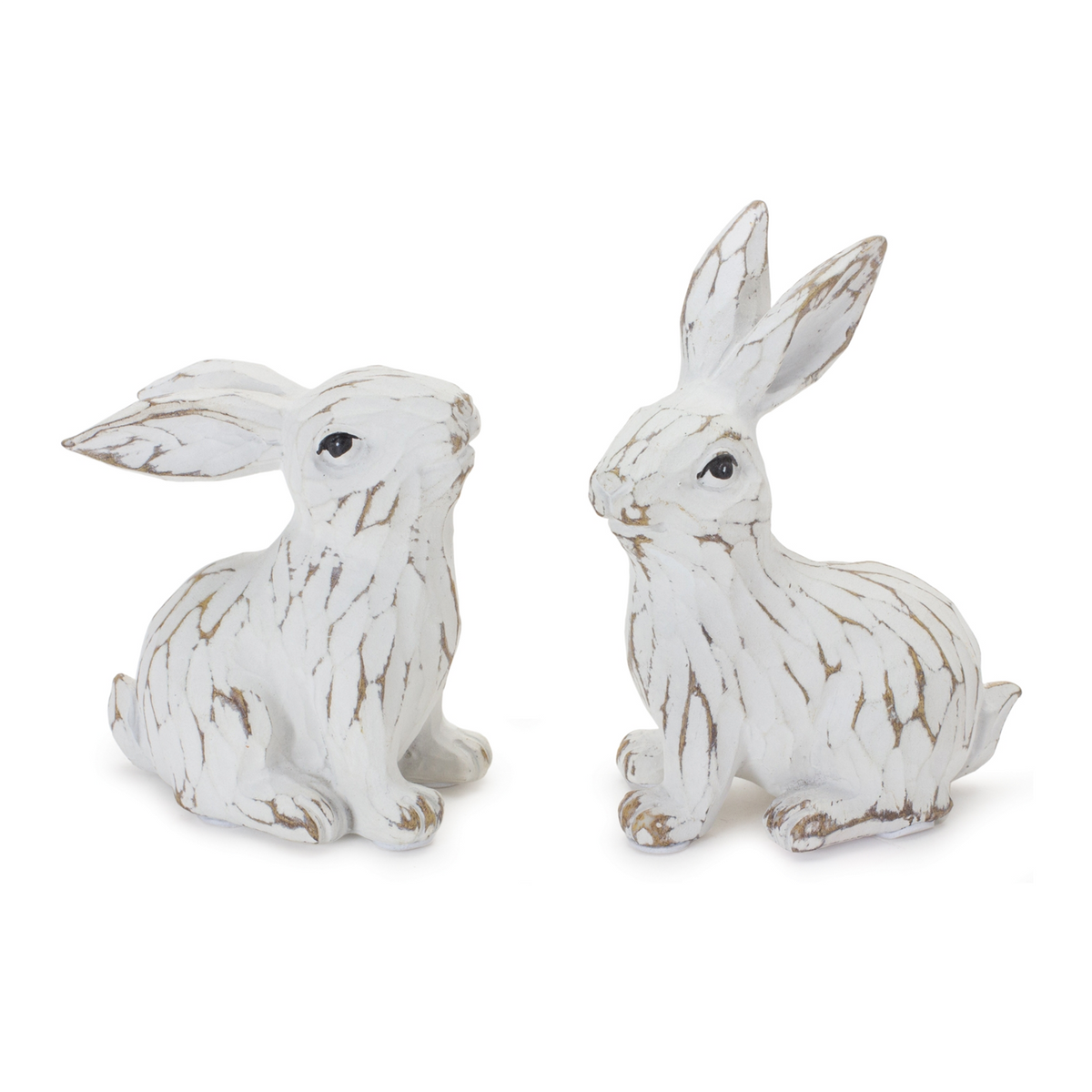 Carved Bunny Figurine (Set of 6) -Ship Only