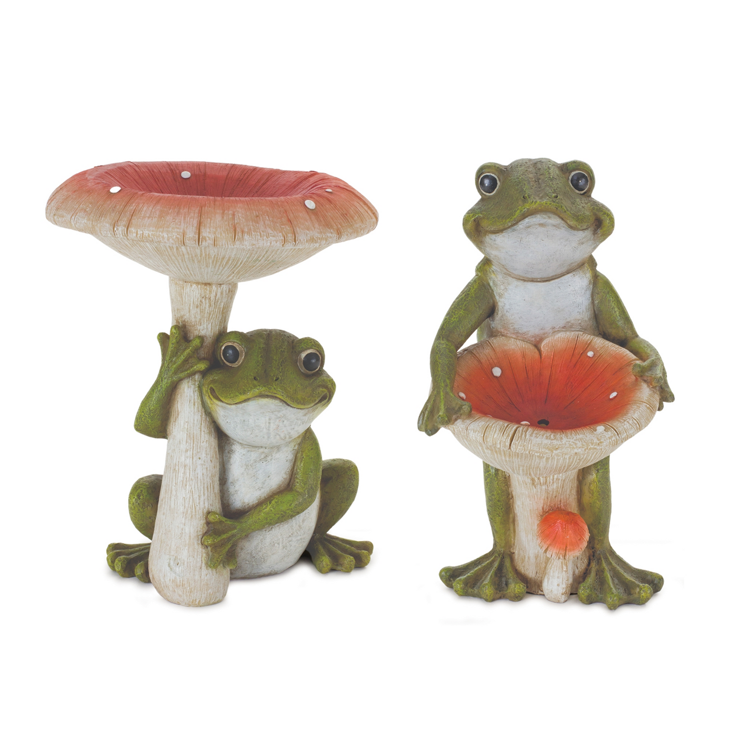 Garden Frog with Mushroom (Set of 2) -Ship Only