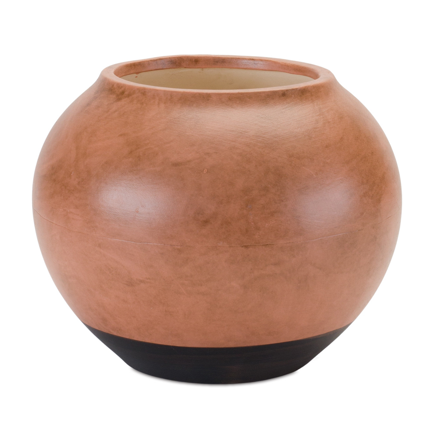 Two Tone Ceramic Vase 8.75"D -Ship Only