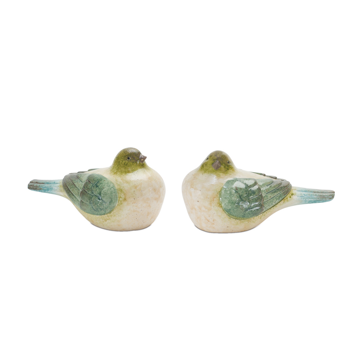 Bird (Set of 2) 7.5"L x 3.5"H Resin -Ship Only