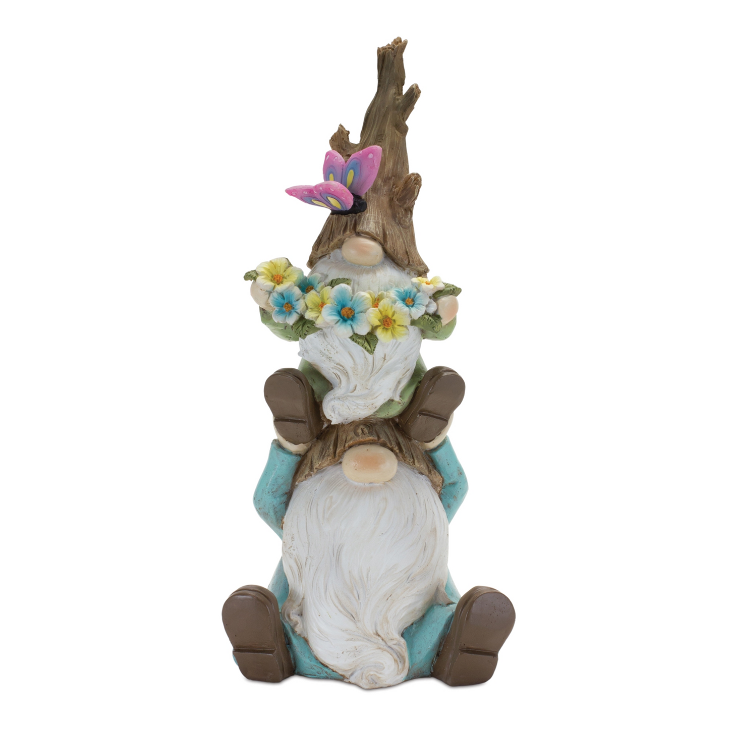 Tree Trunk Gnome Stack (Set of 2) -Ship Only