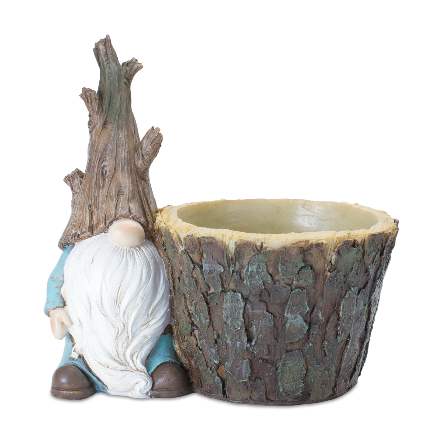 Tree Trunk Gnome Planter (Set of 2) -Ship Only
