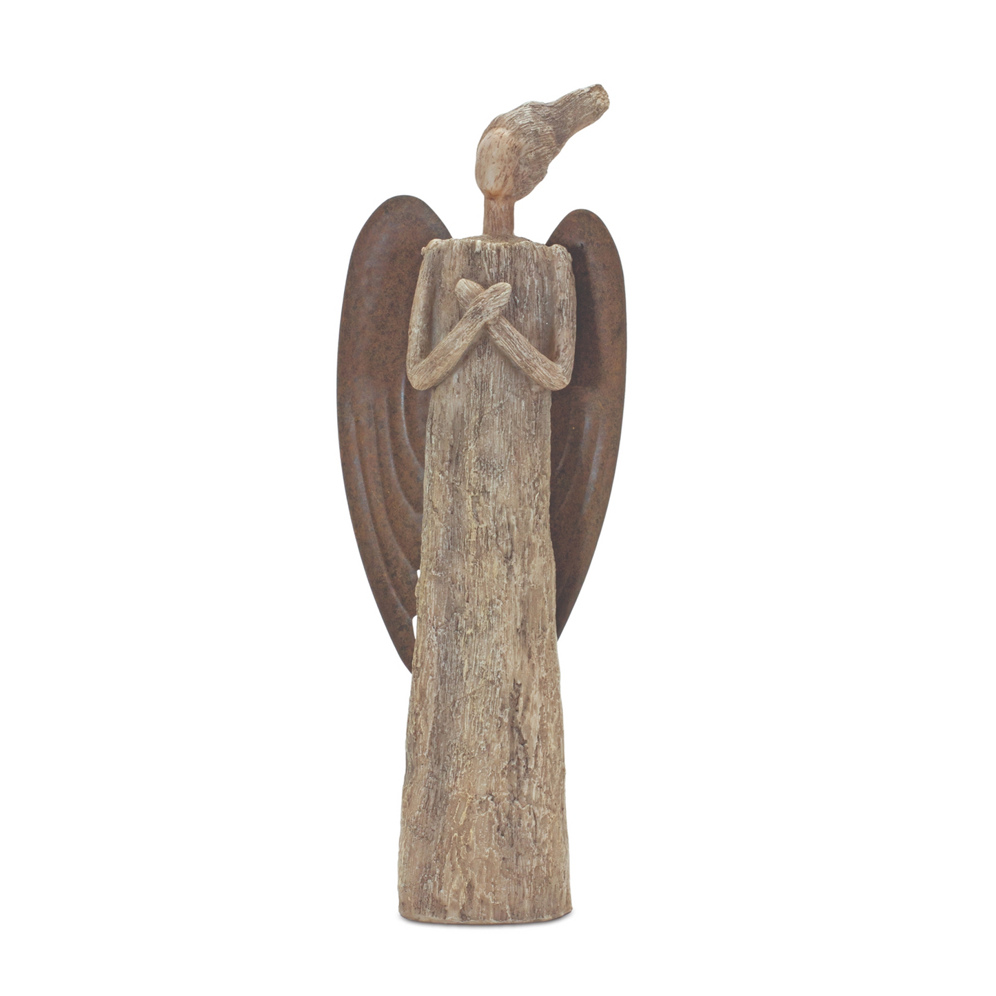 Rustic Tree Angel Statue 15"H -Ship Only