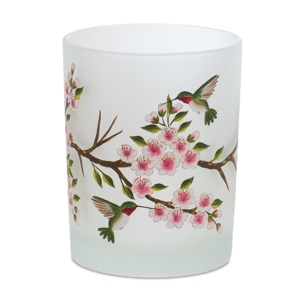 Glass Hummingbird Votive Candle Holder (Set of 6) -Ship Only