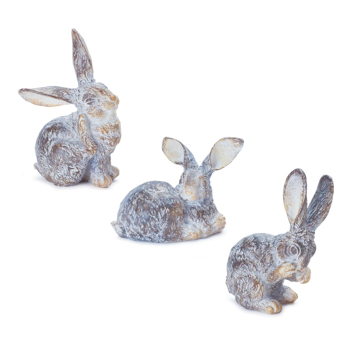 Garden Rabbit Figurine (Set of 3) -Ship Only