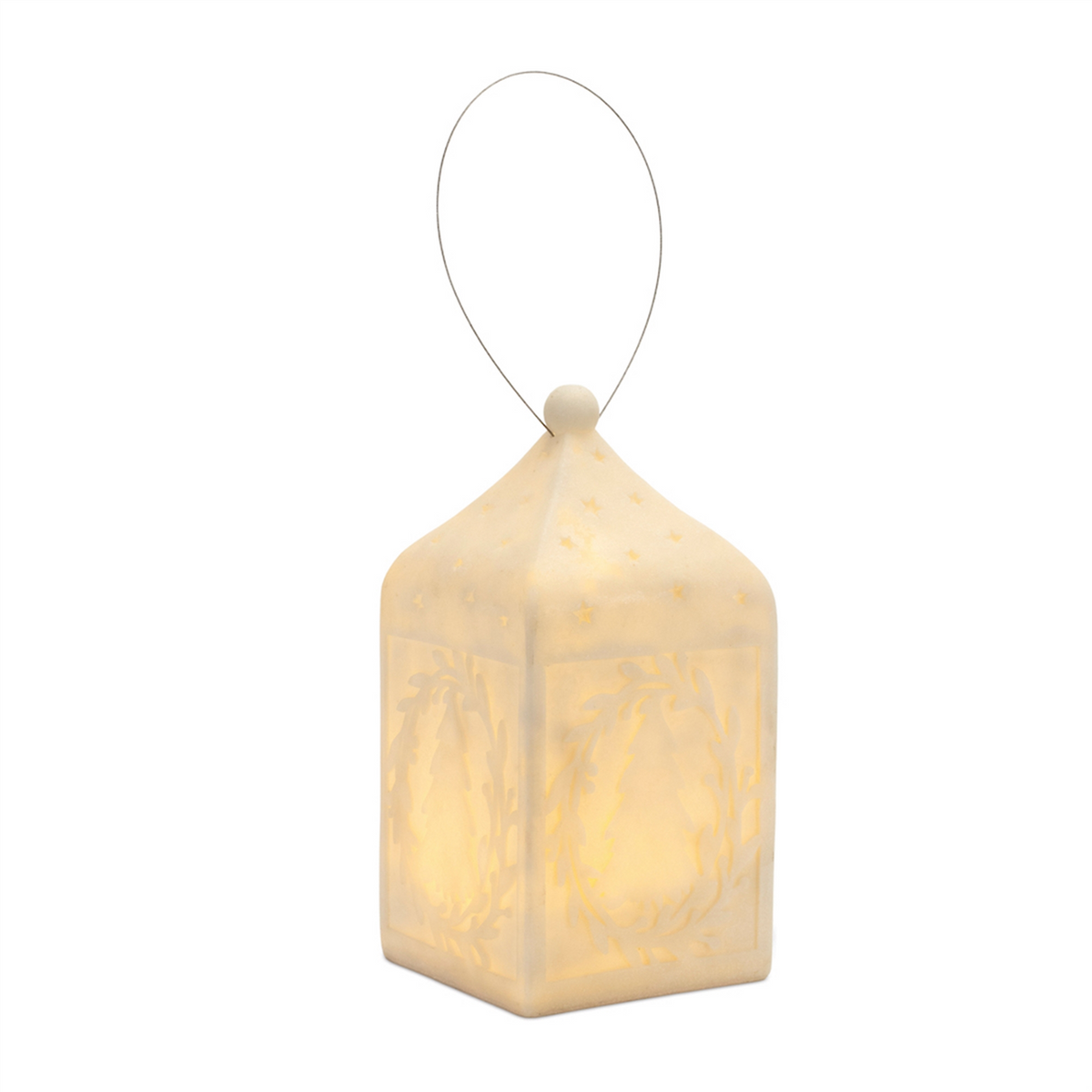 Holiday Tree Pendant Lantern 9"H -Ship Only