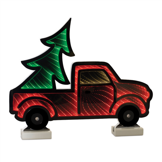 Holiday Pickup Truck Ekko Light Display 16"L -Ship Only