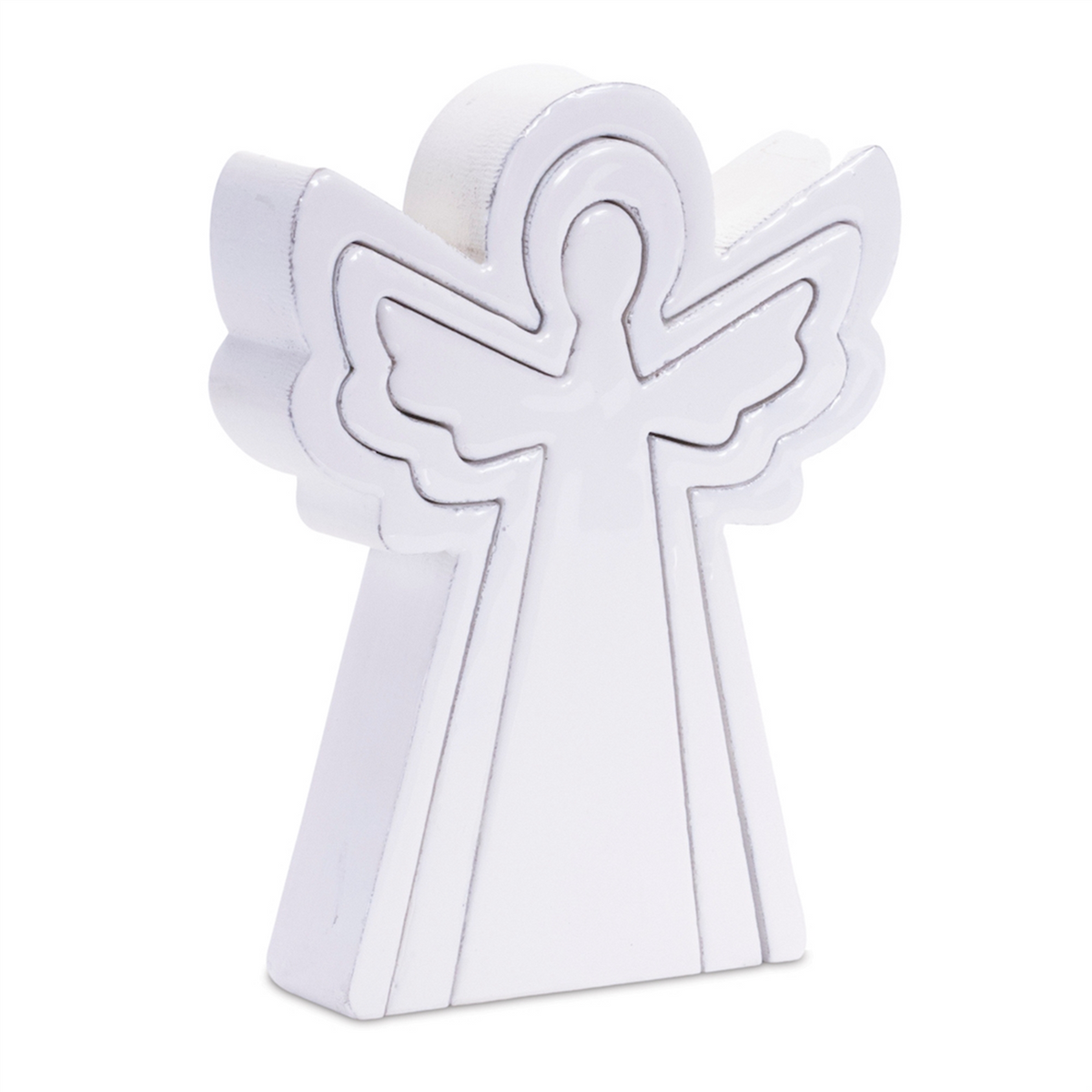 Wood Angel Nesting Display (Set of 2) -Ship Only