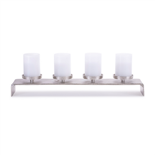 Candle Holder 22.75"L x 3.5"H Aluminum -Ship Only