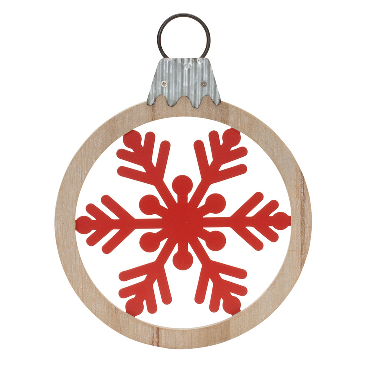 Metal Snowflake with Oranment Frame (Set of 6) -Ship Only