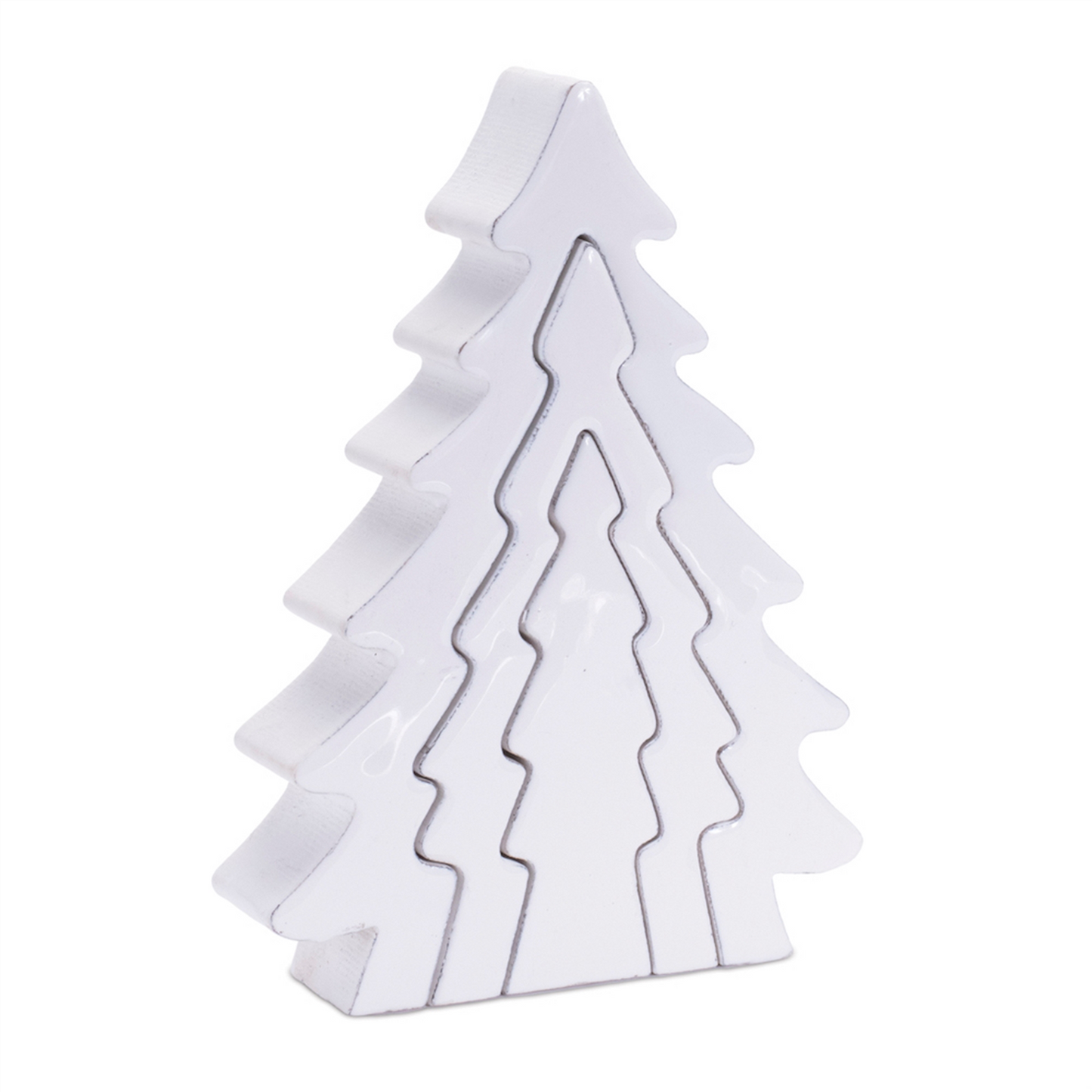 Wood Pine Tree Nesting Display (Set of 2) -Ship Only
