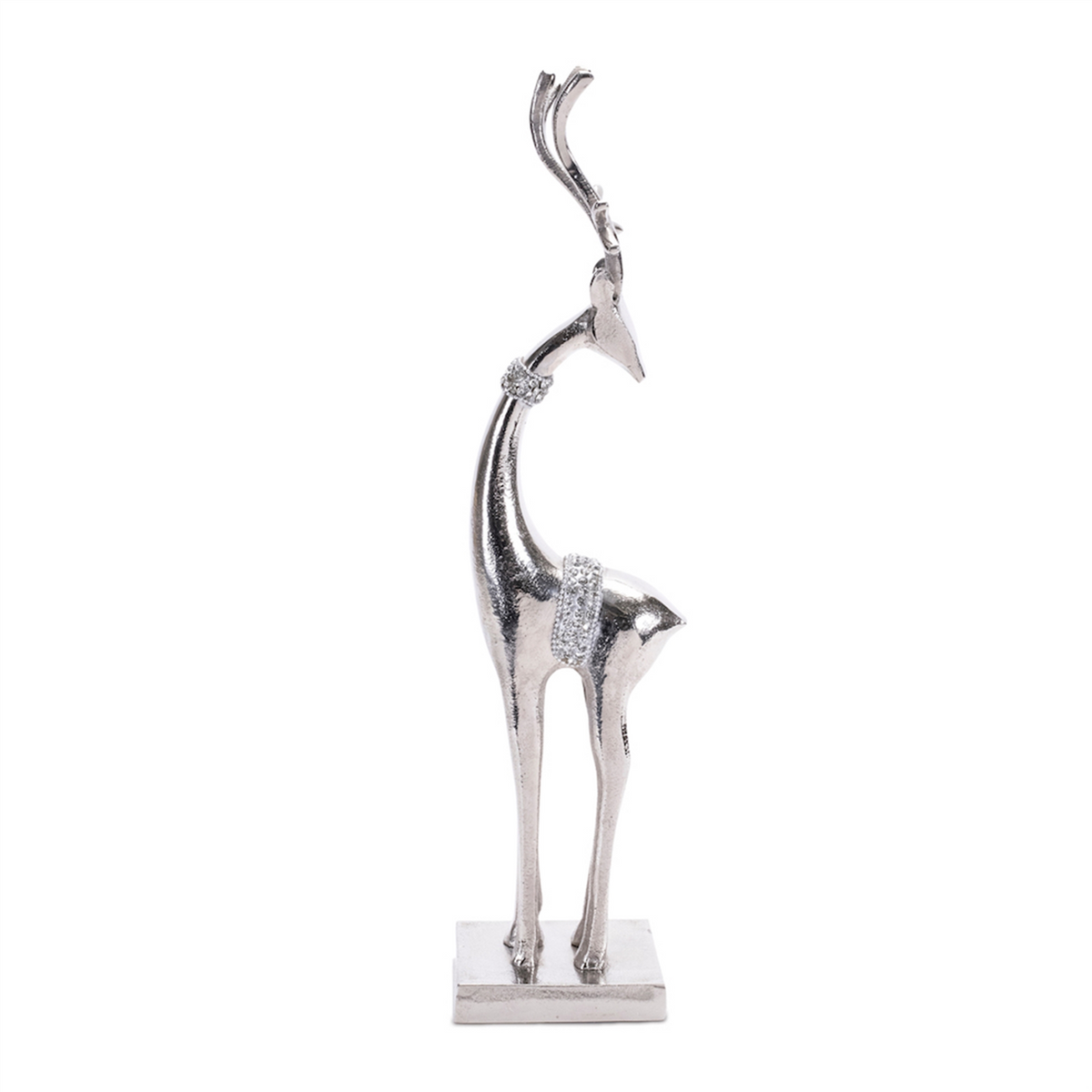 Aluminum Metal Holiday Deer (Set of 2) -Ship Only