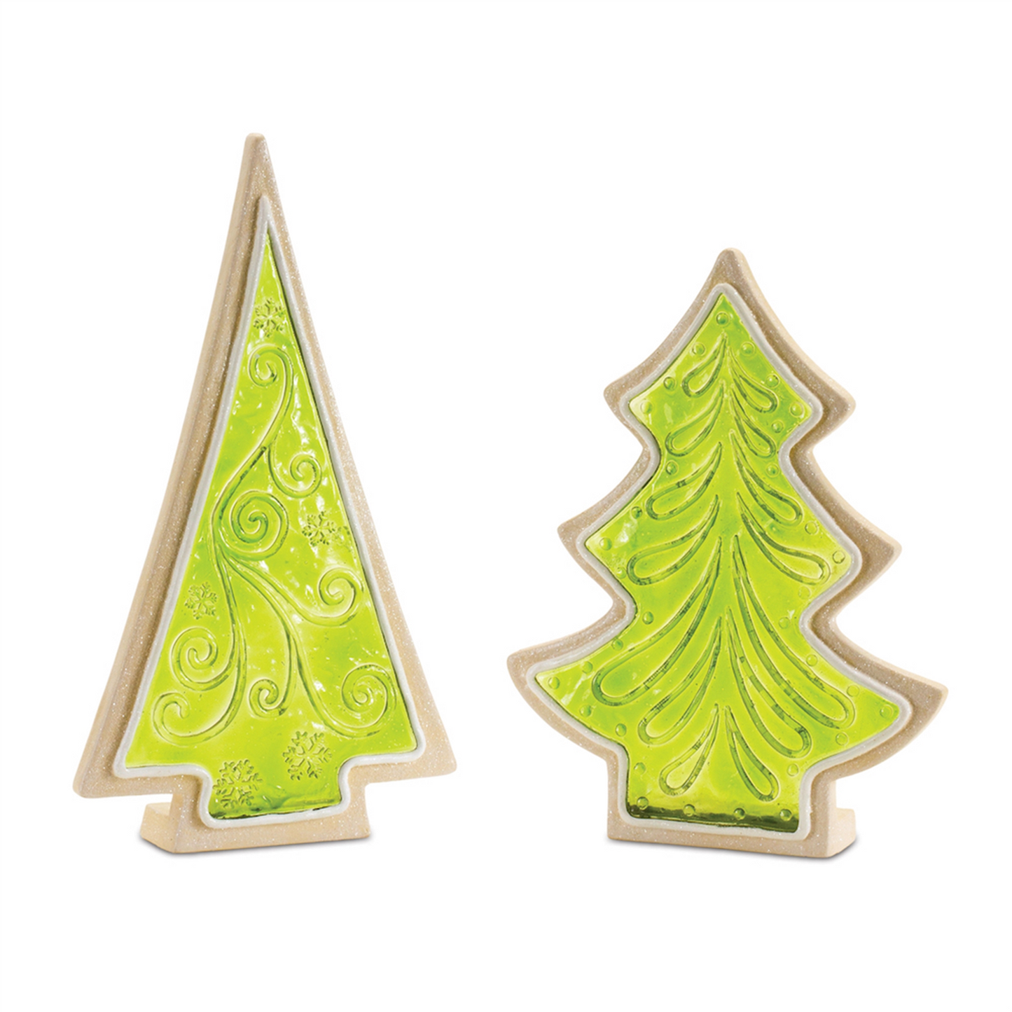 Frosted Cookie Pine Tree (Set of 2) -Ship Only