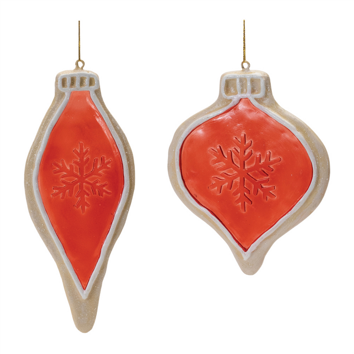 Frosted Cookie Onion Ornament (Set of 6) -Ship Only