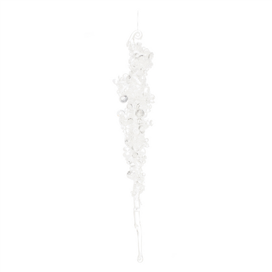 Icicle Ornament (Set of 24) 10”H Plastic