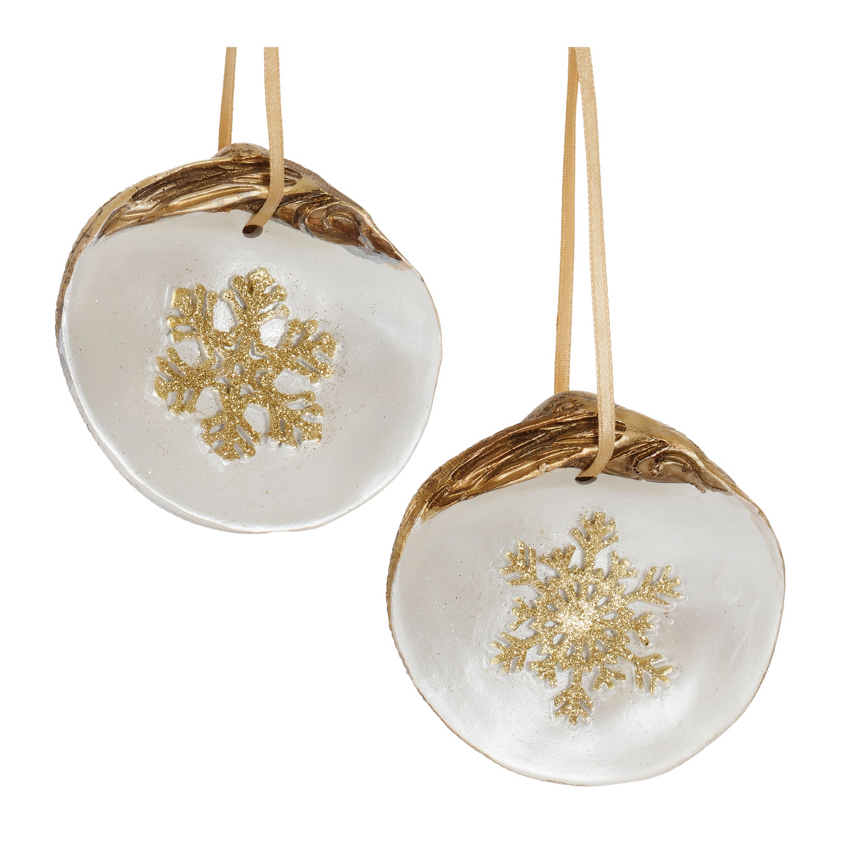 Clam Shell Snowflake Ornament (Set of 12) -Ship Only