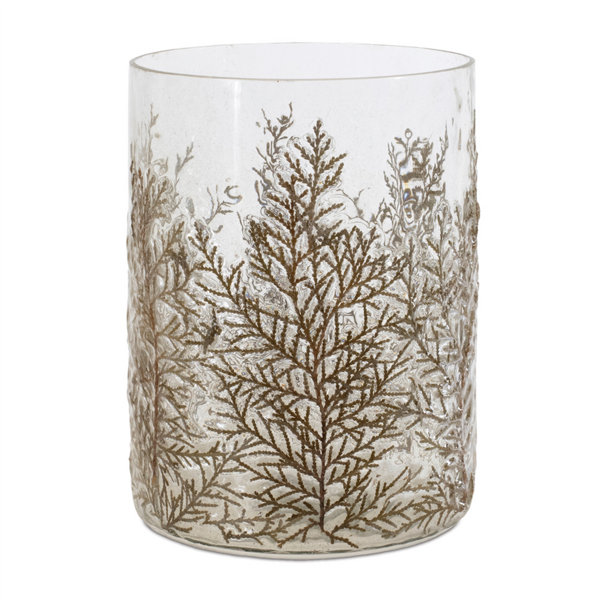 Candle Holder 6"D x 8"H Glass -Ship Only