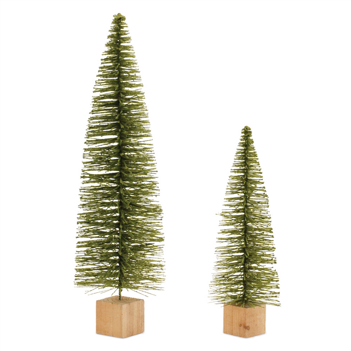Tree (Set of 2) 16"H, 24.5"H PVC/Wood -Ship Only