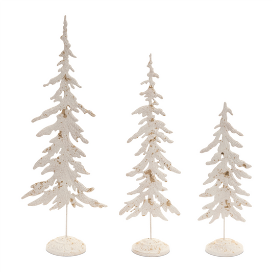 Tree (Set of 3) 17"H, 22"H, 29"H Metal -Ship Only