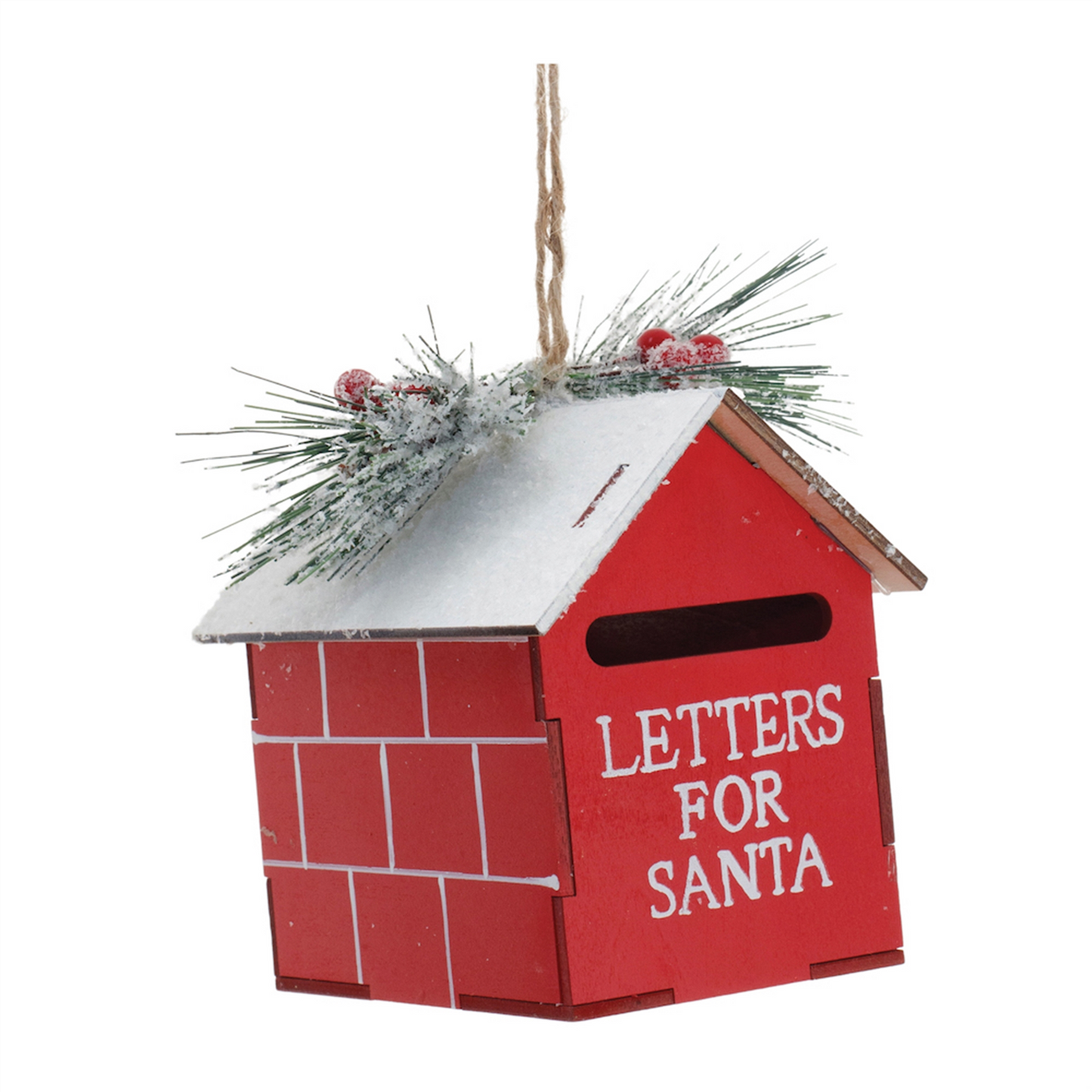 Frosted Metal Mailbox Oranment (Set of 2) -Ship Only